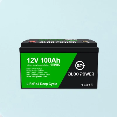 Bloopower ディープサイクルリチウムイオンバッテリー 12 V ソーラーライト LiFePO4 電気自動車観光高所作業車バックアップ用